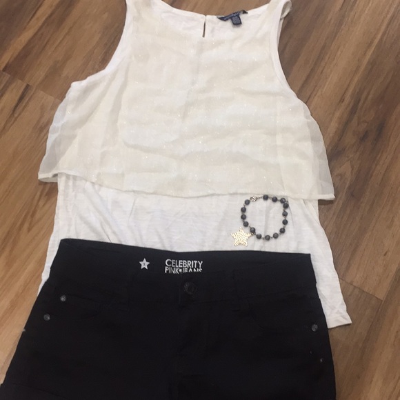 American Eagle Outfitters Tops - American Eagle Shimmering tank top XS